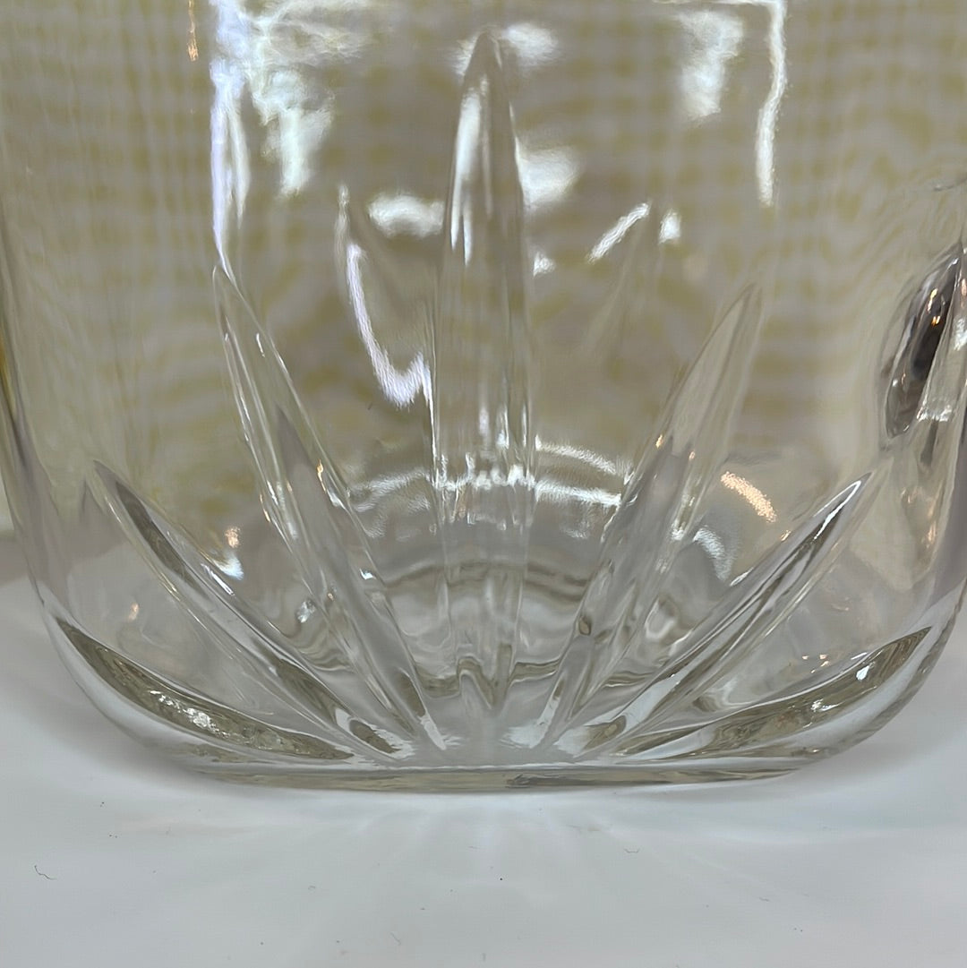 Vintage Federal Clear Pressed Starburst Glass Star Pitcher Sunrise