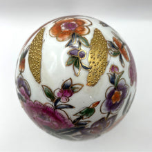 Load image into Gallery viewer, Vintage Hand Painted Moriage Egg, Floral and Bird Pattern with Gold Gilding