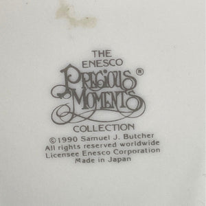 The Enesco Precious Moments Collection Porcelain Shelf Sitter Sign, 1990 Samuel J Butcher