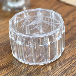 Vintage Clear Lucite Dresser Box