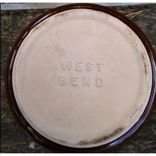 Load image into Gallery viewer, Vintage West Bend Brown Bean/Soup Stoneware Pot - Metal Lid