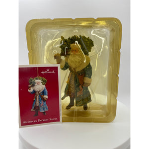 American Patriot Santa Hallmark Keepsake Ornament Holiday Memory 2003