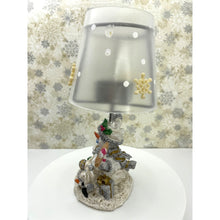 Load image into Gallery viewer, Holiday Tea Light Snowman Votive Candle Winter Christmas Decoration