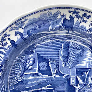 Spode Blue Room Collection Caramanian, Traditions Series Plate, Blue and White Transferware