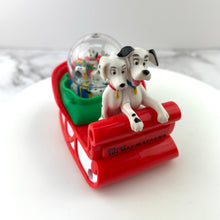 Load image into Gallery viewer, McDonalds Disney 101 Dalmatians Snow Dome Dog Sledding Collectible Figurine 1996