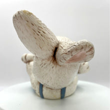 Load image into Gallery viewer, Vintage Hand Painted Ceramic Boy Bunny, Lazy Rabbit