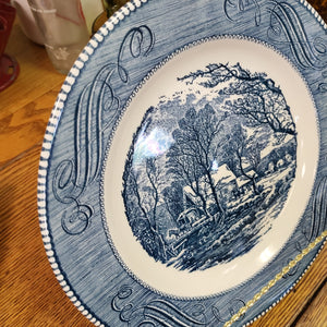 Plate-Currier & Ives-The Old Grist Mill Dinner Plate