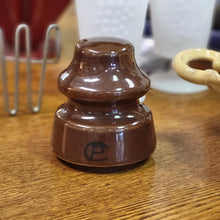 Load image into Gallery viewer, Vintage Ceramic Porcelain CP Canadian Power Brown Insulator