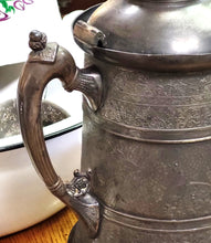 Load image into Gallery viewer, Antique Turn of 19th Century Ornate Metal Water/Coffee Pitcher