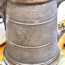 Load image into Gallery viewer, Antique Turn of 19th Century Ornate Metal Water/Coffee Pitcher