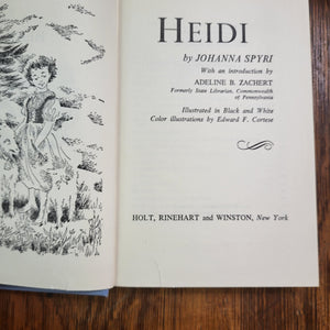 Vintage Book - Children's Classics Hedi by Johanna Spyri