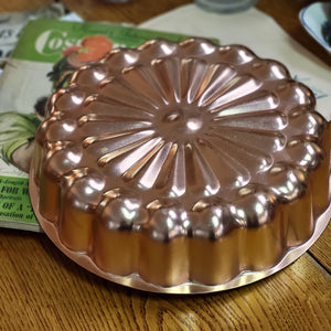 Vintage Large Copper Tin/Jello Bumby Starburst Daisy Mold