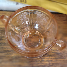 Load image into Gallery viewer, Vintage Pink Federal Glass Rose of Sharon Sugar Bowl