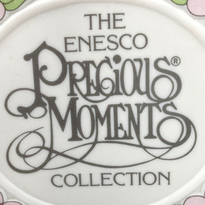 The Enesco Precious Moments Collection Porcelain Shelf Sitter Sign, 1990 Samuel J Butcher