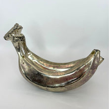 Load image into Gallery viewer, Vintage Silver-Plated Bananas Figurine Sculpture, Molds Cast from Real Fruits