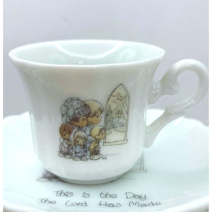 Precious Moments Miniature Tea Set, This is the Day the Lord has Made Teapot and Cup