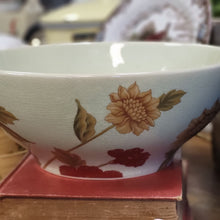 Load image into Gallery viewer, Decorative bowl with Red and Brown Floral Design