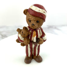 Load image into Gallery viewer, Vintage Rustic Christmas Bear Figurine Collection Set of 5 Holiday Teddy Bears