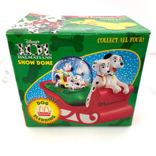 Load image into Gallery viewer, McDonalds Disney 101 Dalmatians Snow Dome Dog Sledding Collectible Figurine 1996