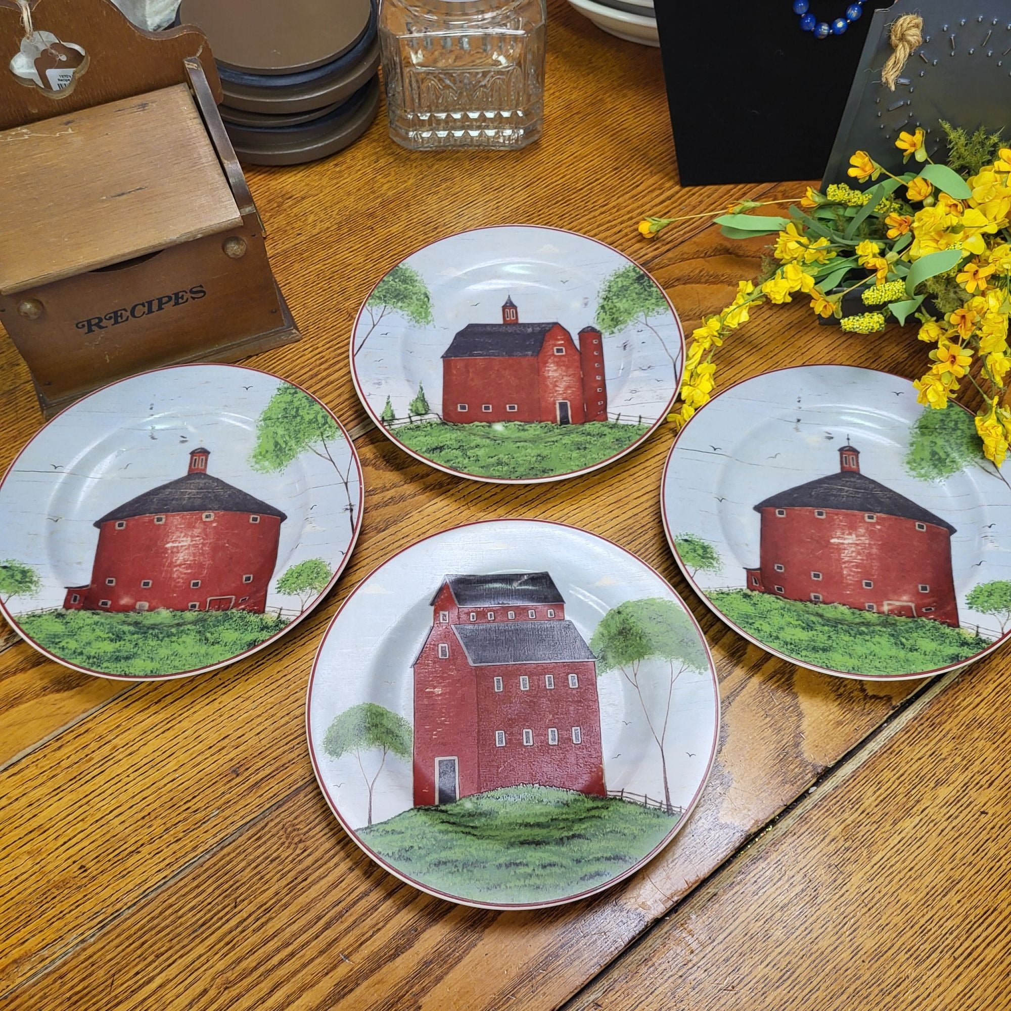 Decorative plates set of 4 hotsell