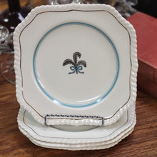 Load image into Gallery viewer, Johnson Bros. Old English &quot;Prince of Wales&quot; Teal Ivory Square Plate - Sold Separately