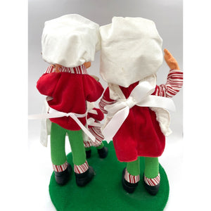 Annalee Dolls Baker Family Christmas Set, Holiday Decoration