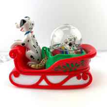 Load image into Gallery viewer, McDonalds Disney 101 Dalmatians Snow Dome Dog Sledding Collectible Figurine 1996