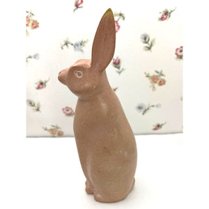 Carved Polished Stone Rabbit Sculpture Made in Kenya, Stone Easter Bunny