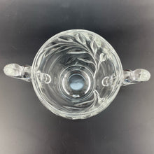 Load image into Gallery viewer, Vintage Indiana Glass Willow Pattern Sugar Dish, Mid Century Glass Sugar Bowl