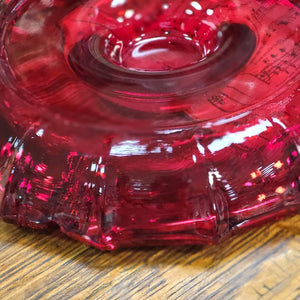 Fostoria Red Ruby Eagle Coin Ashtray