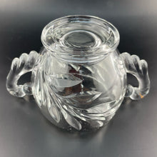 Load image into Gallery viewer, Vintage Indiana Glass Willow Pattern Sugar Dish, Mid Century Glass Sugar Bowl