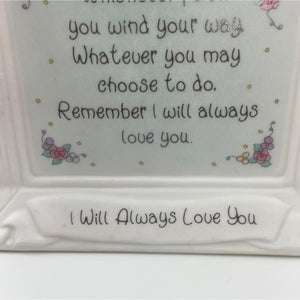 Precious Moments 1994 “I Will Always Love You” Porcelain Shelf Sitter