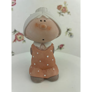 Vintage Bumpkins "Granny Bumpkin" Ceramic Figurine with Rolling Pin