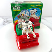 Load image into Gallery viewer, McDonalds Disney 101 Dalmatians Snow Dome Dog Sledding Collectible Figurine 1996