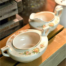 Load image into Gallery viewer, Homer Laughlin Darcy Pattern Cream &amp; Sugar