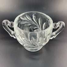 Load image into Gallery viewer, Vintage Indiana Glass Willow Pattern Sugar Dish, Mid Century Glass Sugar Bowl