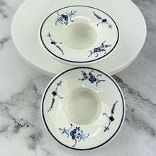 Load image into Gallery viewer, Vintage Villeroy &amp; Boch Votive Candle Holders, Set of 2 Blue and White Depuis