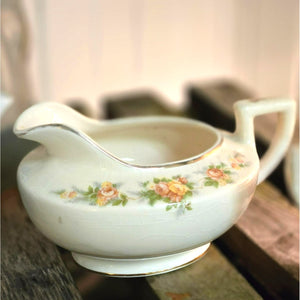 Homer Laughlin Darcy Pattern Cream & Sugar