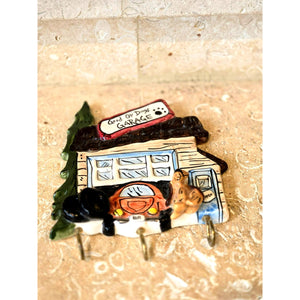 Blue Sky Clay Works Good Ol' Dogs Garage Key Holder 2003