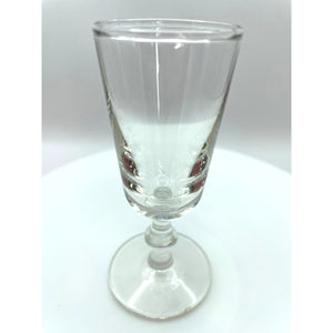 Vintage Clear Cordial Liqueur Shot Glasses - Stemmed Aperitif Barware Set of 3