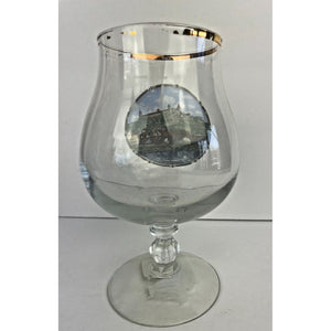 Wurzberg Germany Gold Rim Souvenir Beer Glass