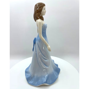 Royal Doulton Bone China Gemstones Collection March Aquamarine Figurine