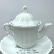 Load image into Gallery viewer, Precious Moments Miniature Tea Set, This is the Day the Lord has Made Teapot and Cup