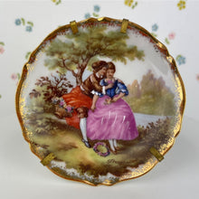 Load image into Gallery viewer, Vintage Limoges France Porcelaine DArt Fragenard Victorian Trinket Dish/Butter Dish
