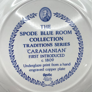 Spode Blue Room Collection Caramanian, Traditions Series Plate, Blue and White Transferware