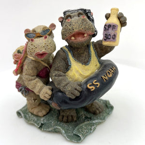 Boyds Bears - Hippolita and Hugo D. Nile...Sink or Swim, Noah's Ark Series #3