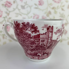 Load image into Gallery viewer, Vintage J&amp;G Meakin England Red and White Penshurst Place Teacup