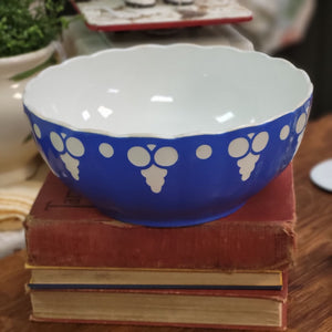 Antique Blue and White Villeroy & Broch Dresden "Saxon" Bowl