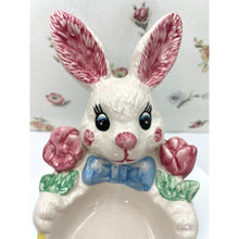 Load image into Gallery viewer, Ceramic Sponge Bunny, Spongeware Caddy by Hermitage Pottery