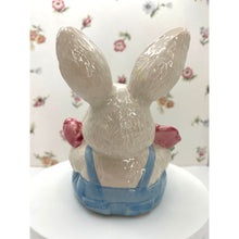 Load image into Gallery viewer, Ceramic Sponge Bunny, Spongeware Caddy by Hermitage Pottery